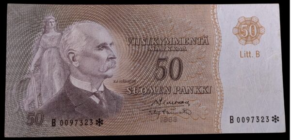 50 Markkaa 1963 Litt. B Tähti B0097323 Simonen - Törnroth