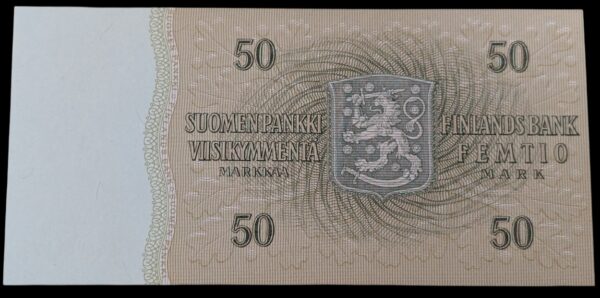 50 Markkaa 1963 Litt. B Tähti D0140111 Hetemäki – Luukka - Image 2