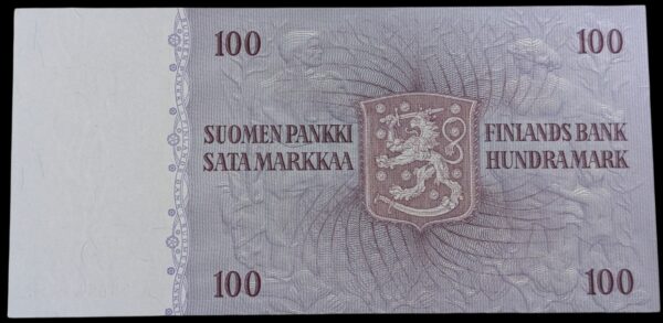 100 Markkaa 1963 Litt. A Tähti A0068419 Simonen – Luukka - Image 2