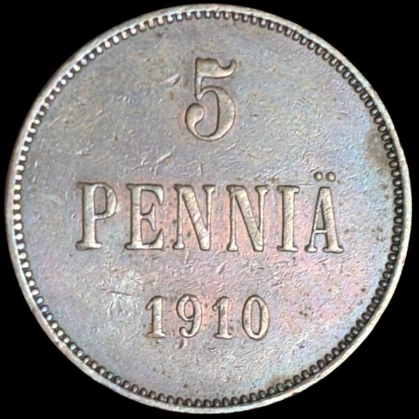 5 Penniä 1910