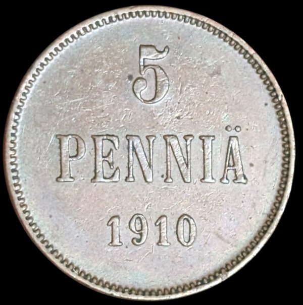 5 Penniä 1910
