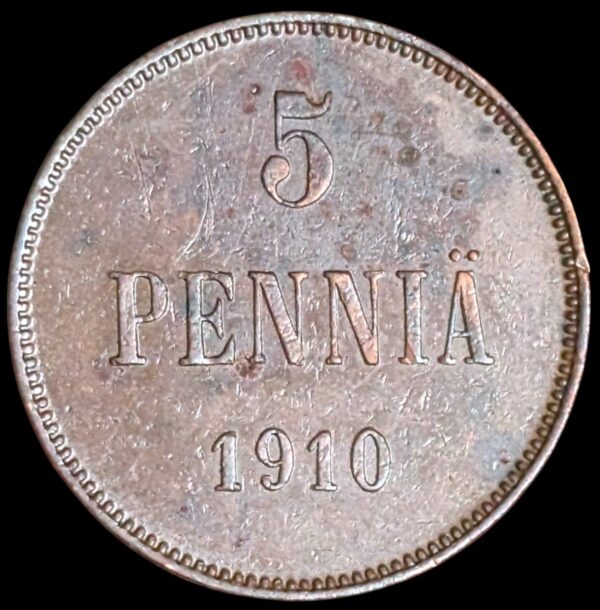 5 Penniä 1910