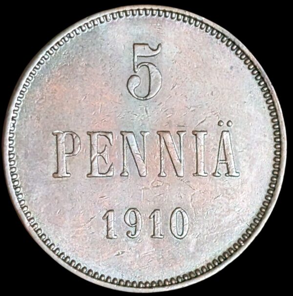 5 Penniä 1910