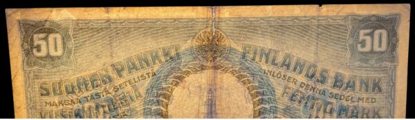 50 markkaa 1909 0544629, vesileimalla - Image 4