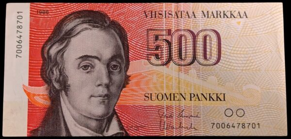 500 Markkaa 1986 7006478701 Uusivirta – Vanhala