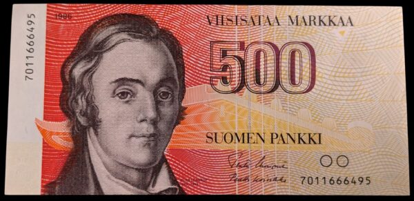 500 Markkaa 1986 7011666495 Uusivirta – Koivikko