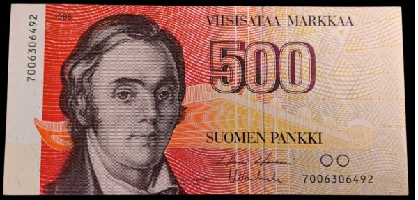 500 Markkaa 1986 7006306492 Holkeri – Vanhala