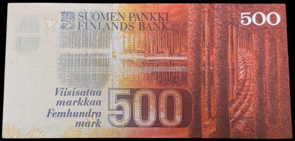 500 Markkaa 1986 7013008794 Kullberg – Puntila - Image 2