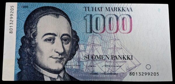 Finland 1986 1000 Markkaa 8013299205 Alenius – Hämäläinen