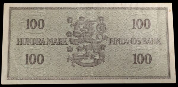 100 Markkaa 1955 Tähti A0009973 Jutila – Sacklén - Image 2