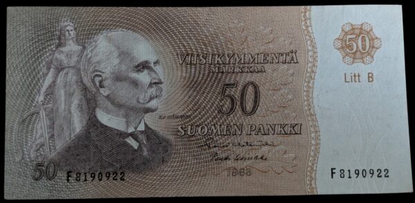 50 Markkaa 1963 Litt. B F8190922 Hetemäki – Koivikko