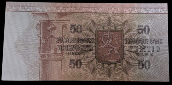50 Markkaa 1977 Tähti A0088408 Alenius – Puntila - Image 2