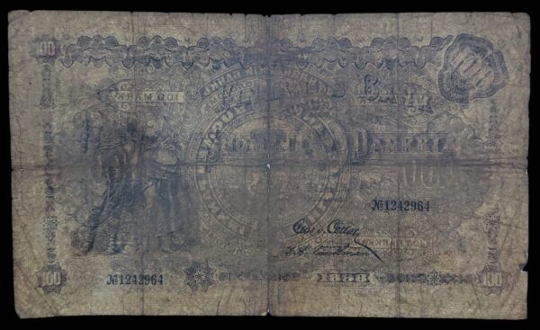 100 Markkaa 1898 No1242964 von Collan – Landtman - Image 3
