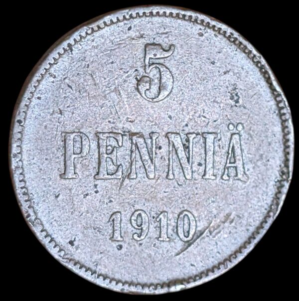 Finland 1910 5 Pennia