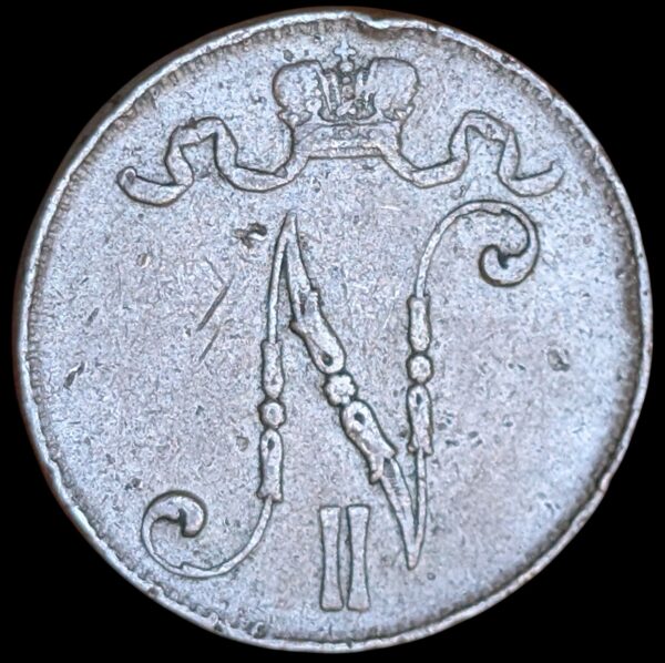 Finland 1910 5 Pennia - Image 2