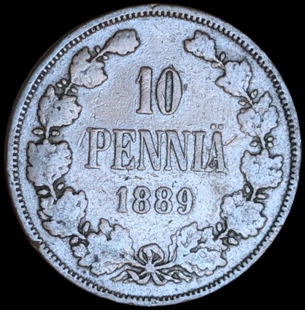 10 Penniä 1889