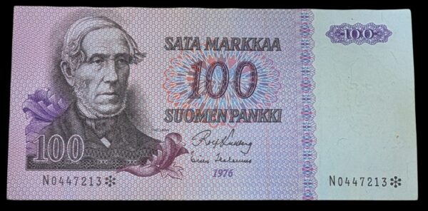 100 Markkaa 1976 Tähti N0447213 Kullberg – Helenius