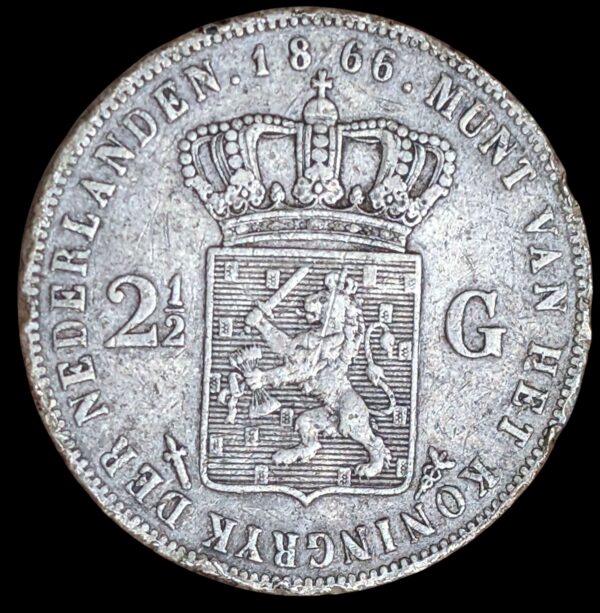 Netherlands 1872 2 1/2 Gulden