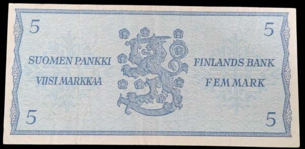 5 Markkaa 1963 Litt B. U9000004 - Image 2