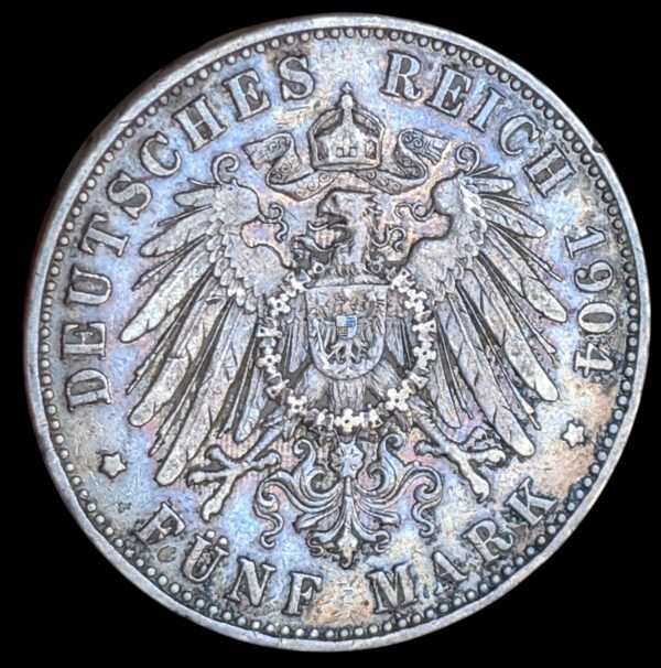 Saksa, Preussi 5 Mark 1904 A