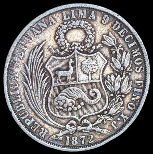Peru 1872 1 Sol