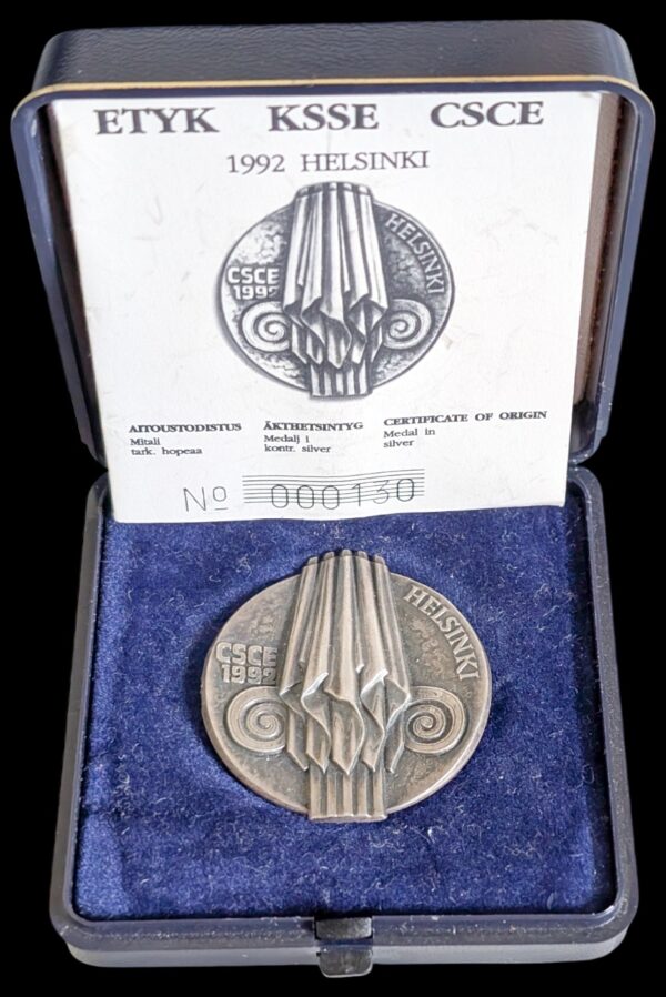 CSCE Helsinki Summit 1992 Silver Medal