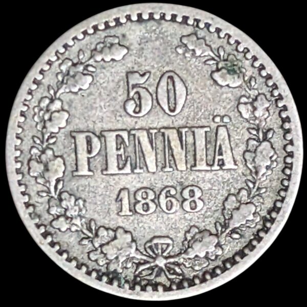50 Penniä 1868 s