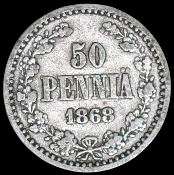 50 Penniä 1868 s