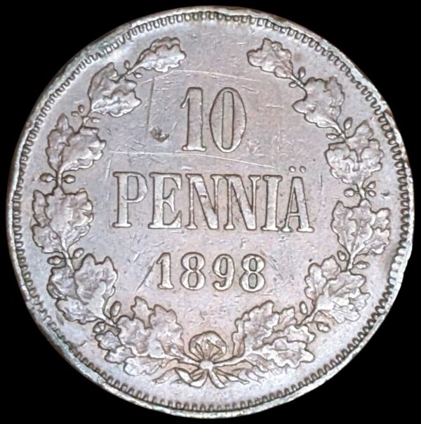 10 Penniä 1898