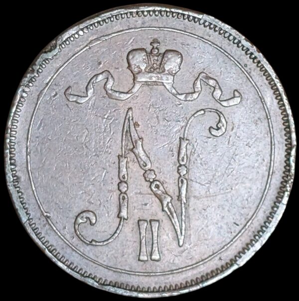 10 Penniä 1875 - Image 2