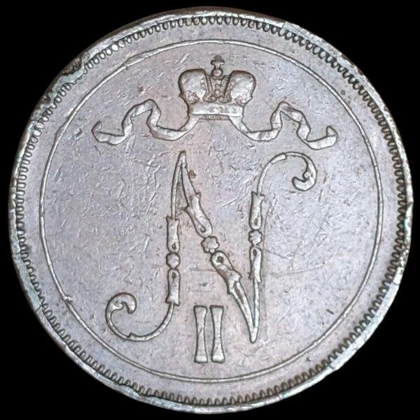 10 Penniä 1898 - Image 2