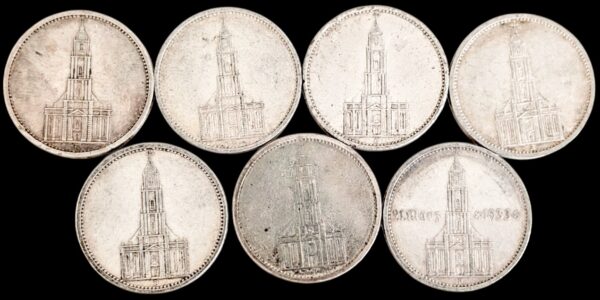 Saksa, 5 Reichsmark 1934, 7kpl - Image 2