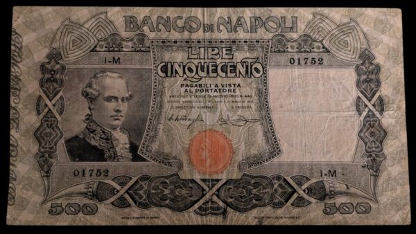 Italia, Banco di Napoli 500 Lire 1919