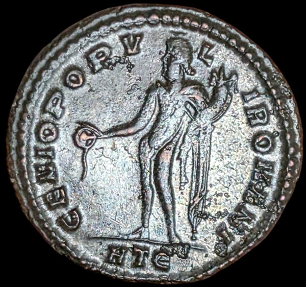 Galerius, Heraclea, 296-297 jKr., Æ Follis - Image 2