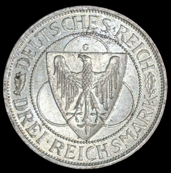 Saksa 3 Reichsmark 1930 G - Image 2