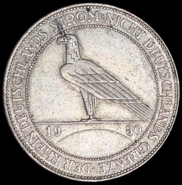 Saksa 5 Reichsmark 1930 F