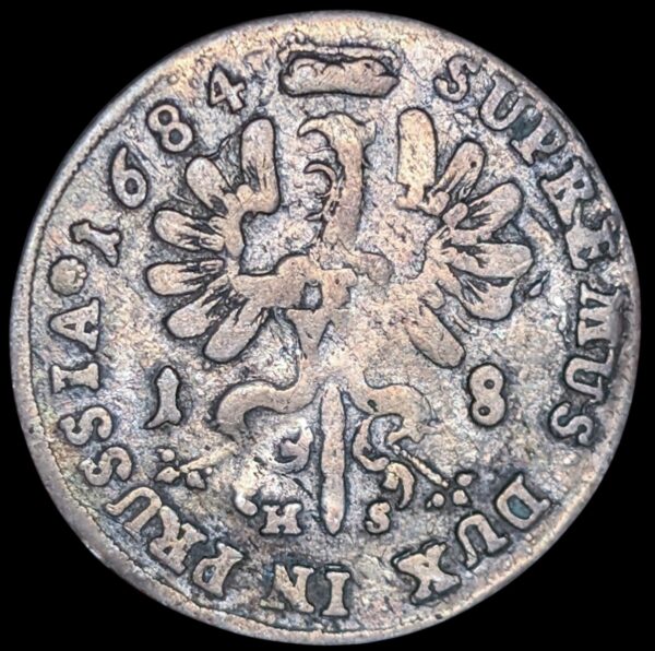 Preussi 18 Groschen 1684 HS