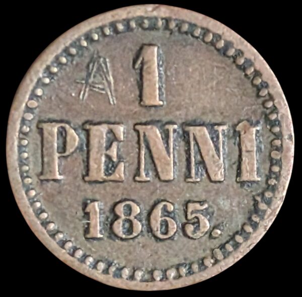 1 Penni 1865 Suorat nauhat