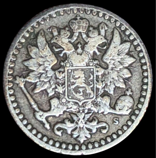 25 Penniä 1869 S - Image 2