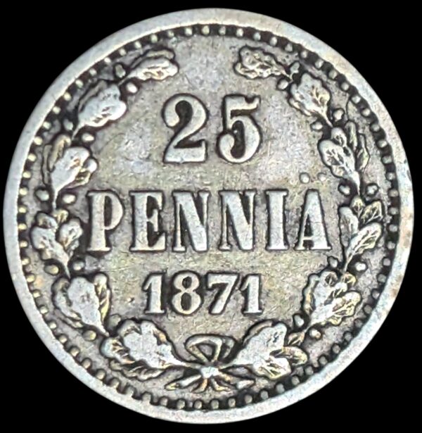 25 Penniä 1871 S