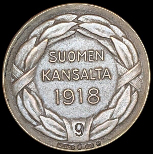 Finland Medal of Liberty 1918 2nd Class, TRAIL STRIKE