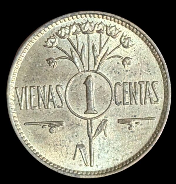 Lithuania 1925 1 Centas - Image 2