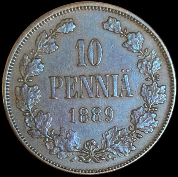 Finland 1889 10 Pennia