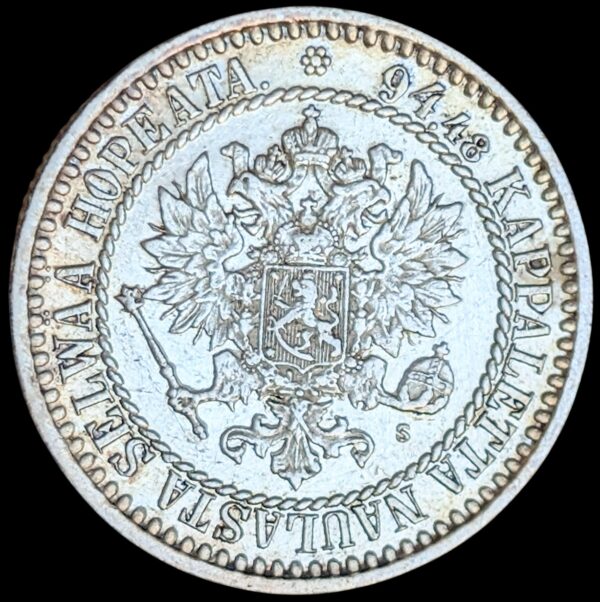 Finland 1867 S 1 Markka - Image 2