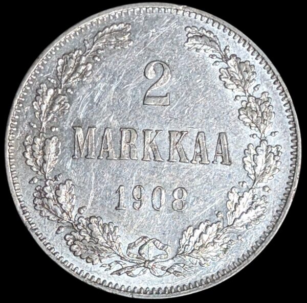 Finland 1908 L 2 Markkaa