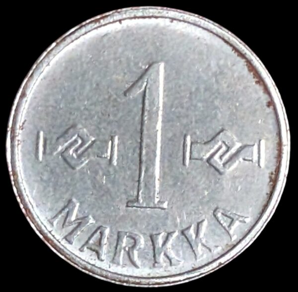 Finland 1 Markka 1952-1962, Brockage Error - Image 2