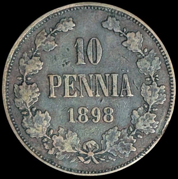 Finland 1898 10 Pennia