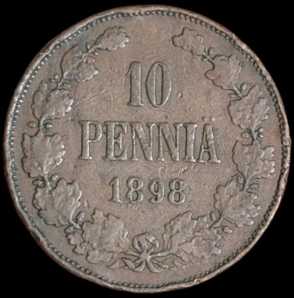 Finland 1898 10 Pennia