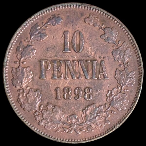 10 Penniä 1898