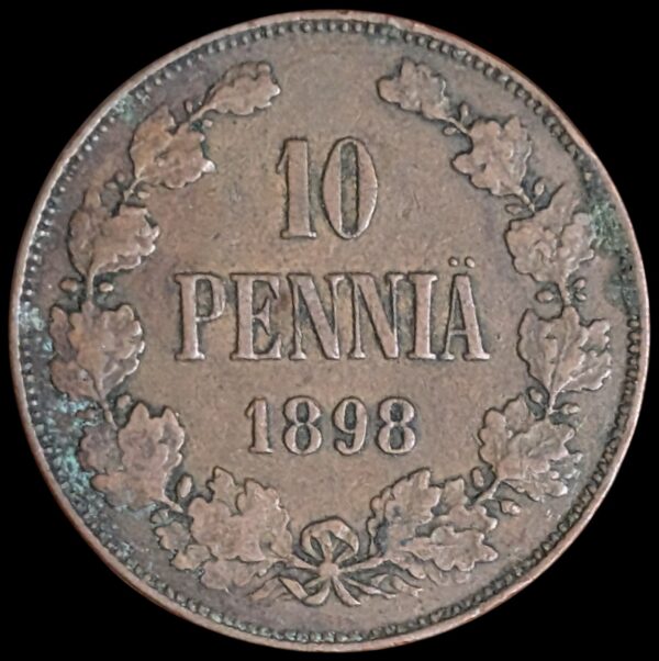 Finland 1898 10 Pennia